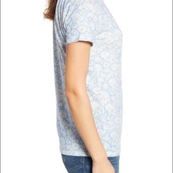 Lucky 🍀 Brand All Over Floral Cotton Tee Medium - Picture 4 of 8